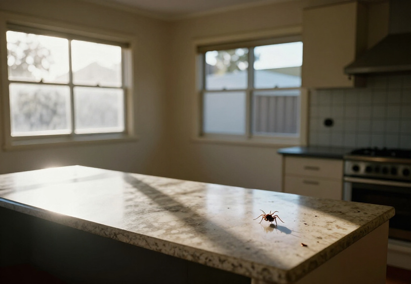Ants in a North Strathfield pantry before treatment